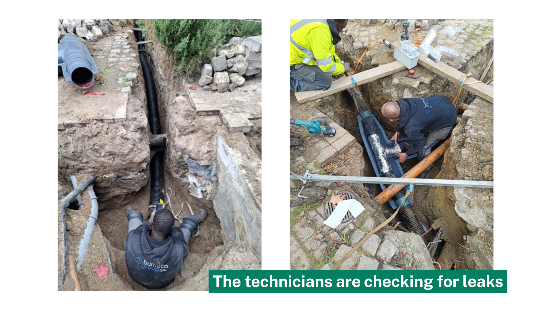 The technicians are checking the network's pressure.