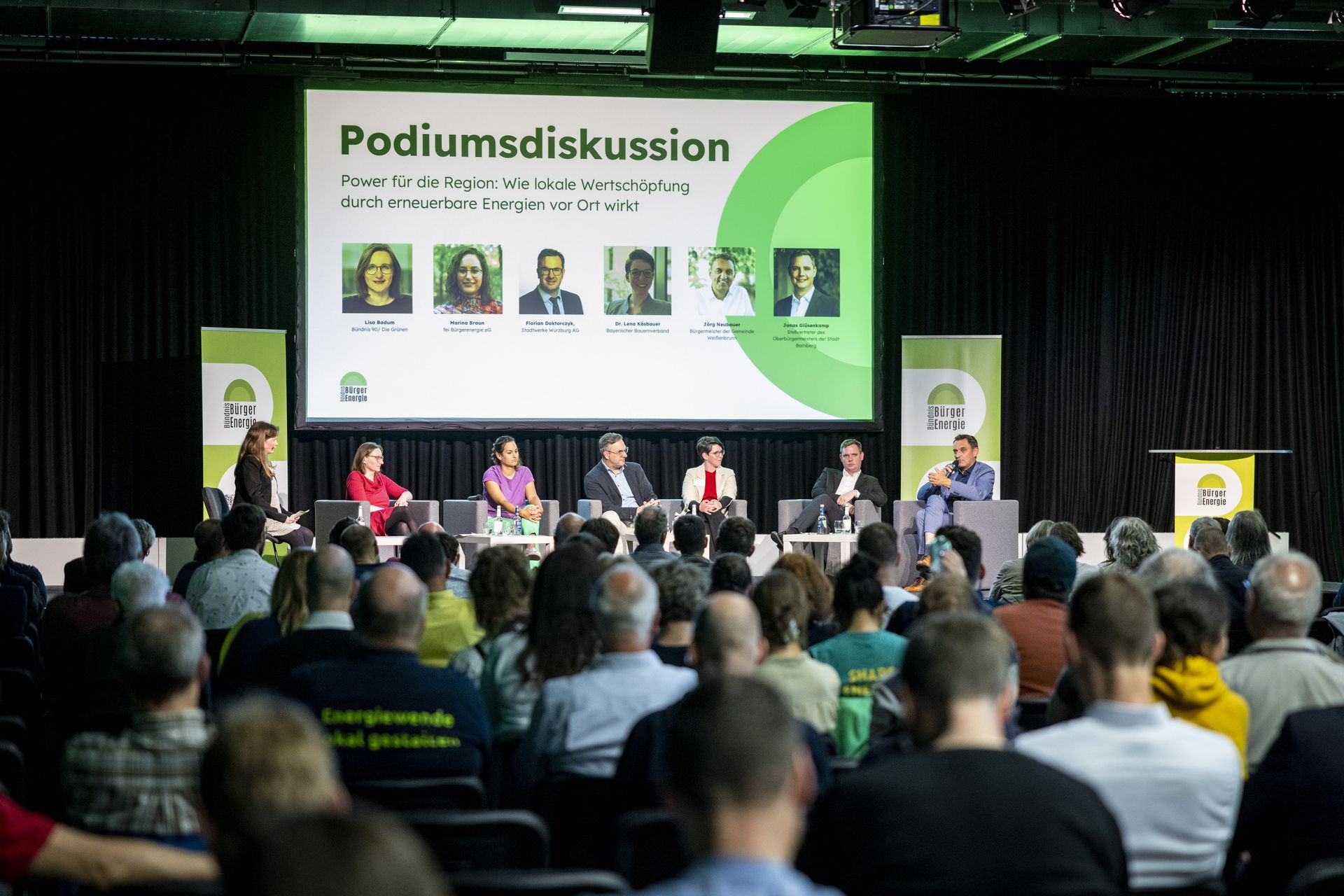 Presentation during the event. ©Bündnis Bürgerenergie/Silke Reents